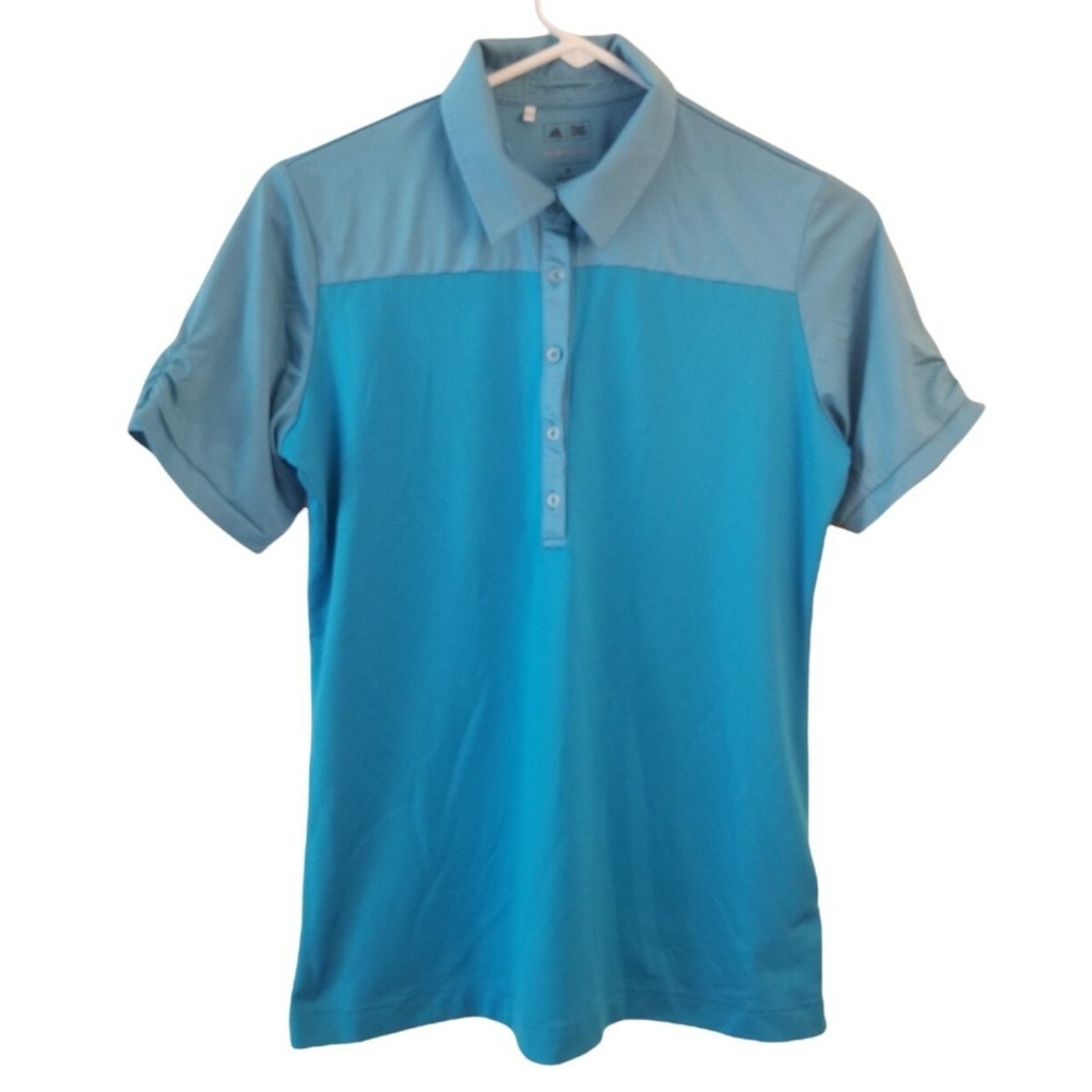 Adidas Golf Teal Pure Motion Polo Women's Shirt pit to pit 19 in Size‎ M